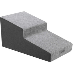 Schody dla psa Welsti 30 cm 2 pochylne stopnie ciemne szare