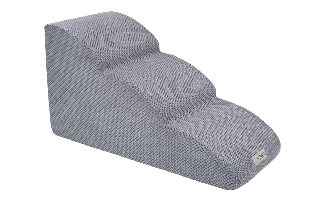 Schody dla psa Welsti 40cm 3 zaokrąglane stopnie ciemne szare sztruks dot pol_pl_Schody-dla-psa-Welsti-40cm-3-zaokraglane-stopnie-ciemne-szare-sztruks-dot-818_1